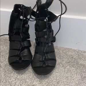 Loefffler Randall strappy Hills wrap around